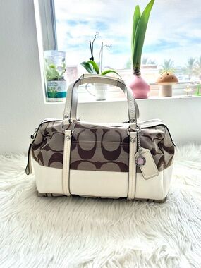 COACH CANVAS LEATHER BAG